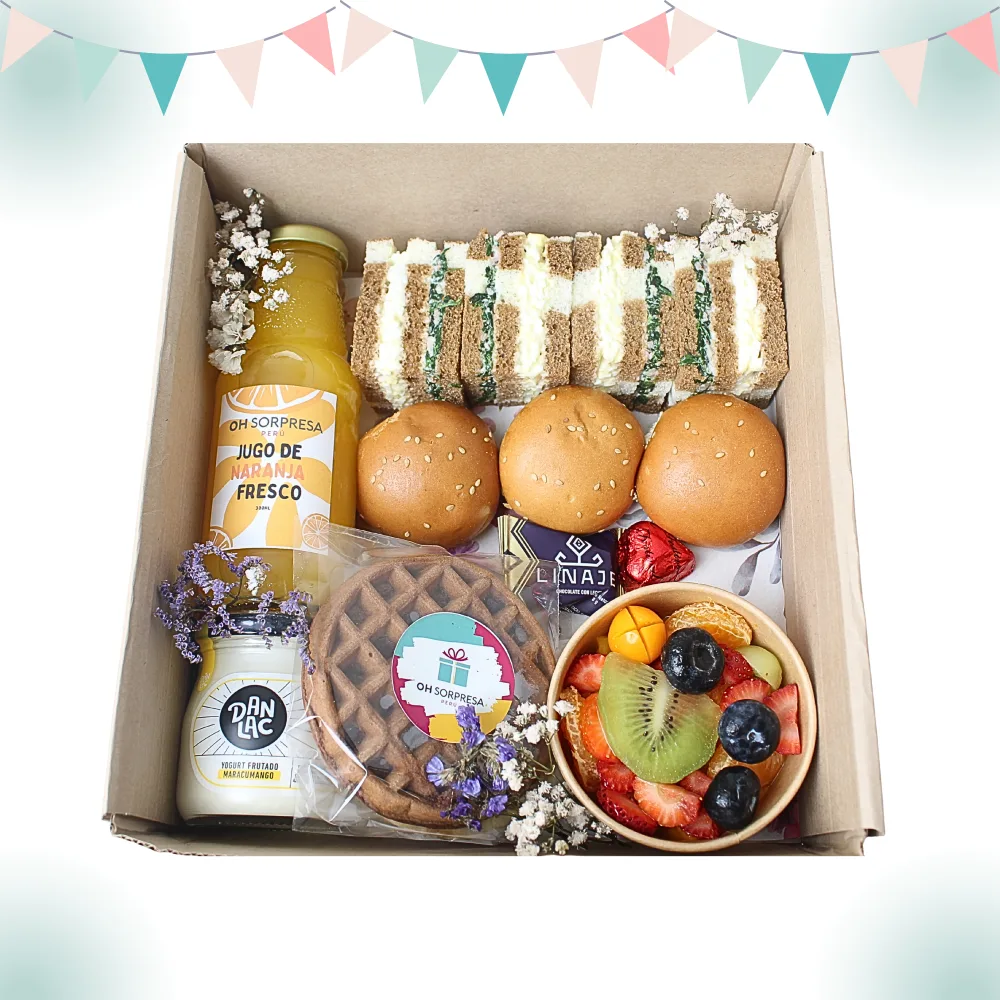 Box Alegra Tu Día con frutas y desayuno completo en Lima