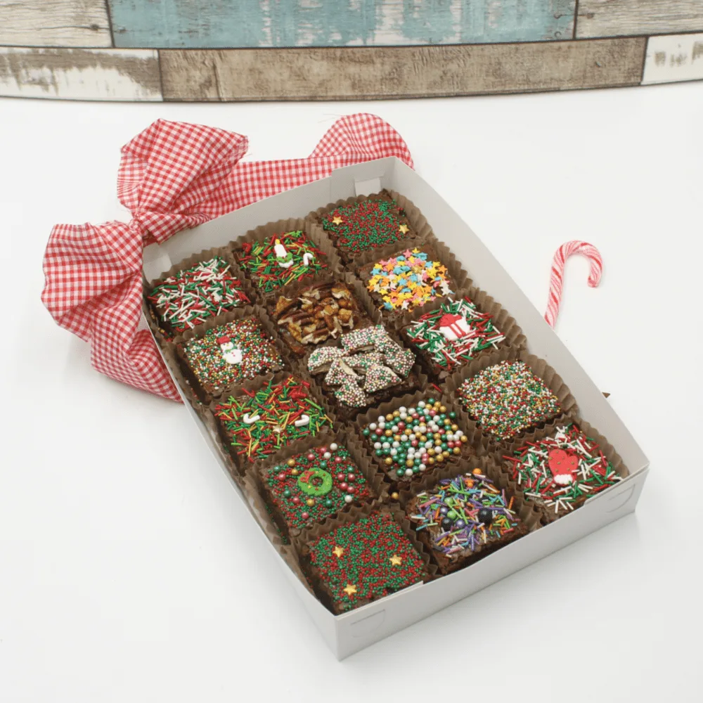 Caja de brownies Navideños