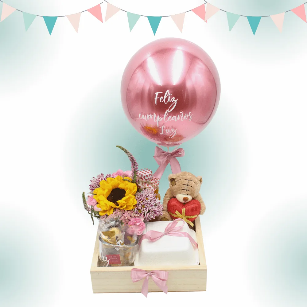 Desayuno Sorpresa Para Ti con peluche y flores en Lima