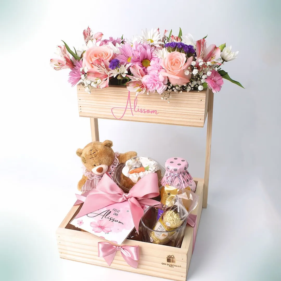 Desayuno Sorpresa Encanto Floral con regalo premium en Lima